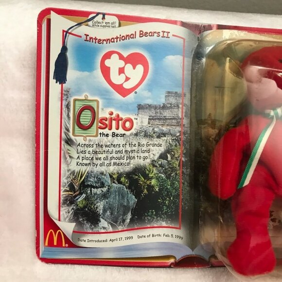 Collectors RETIRED RARE OSITO The BEAR 1999 2000 BEANIE BABIES International - Picture 3 of 9